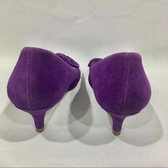 Airflex 'Bingo' Kitten Heels Size 6 Purple Suede - Picture 5 of 11